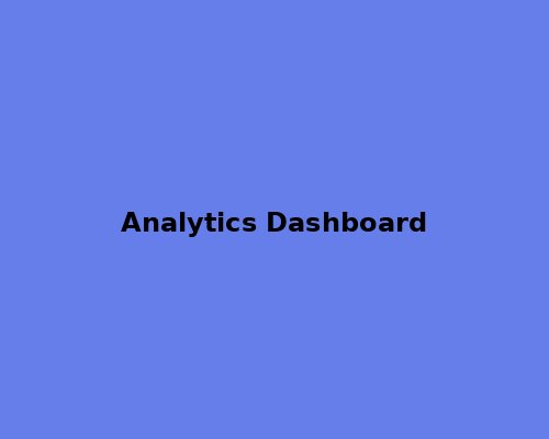 Analytics Dashboard