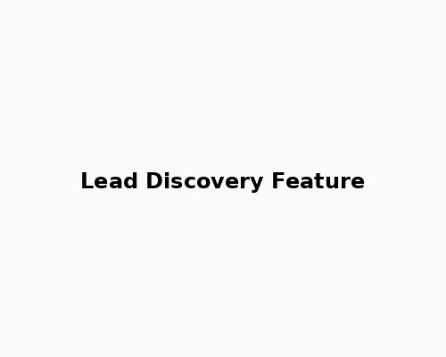 Lead Discovery Dashboard